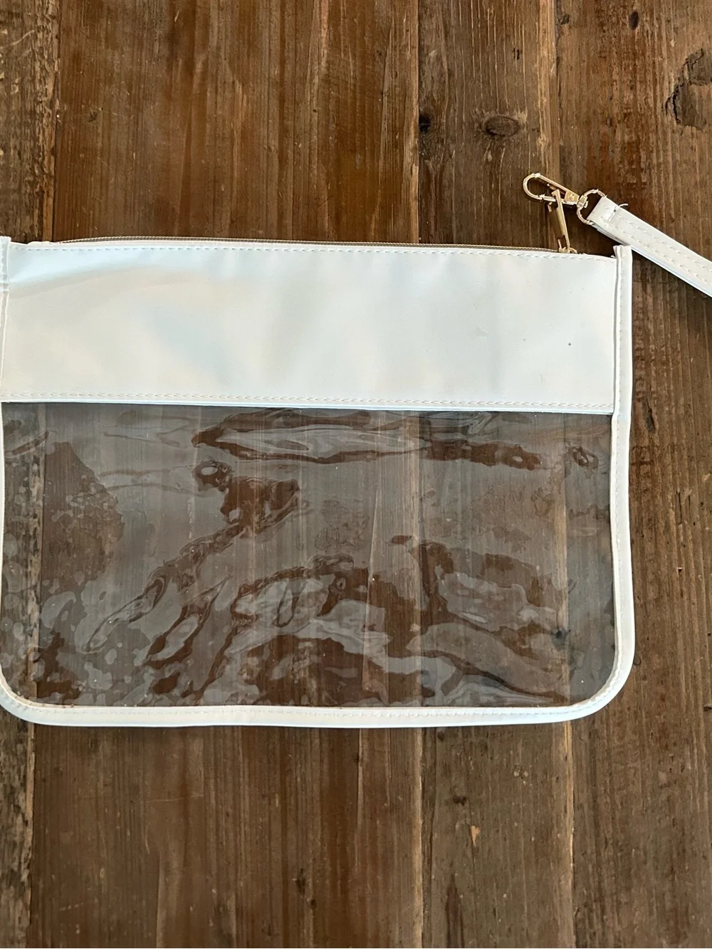 Snacks Bag Clear Snack Pouch with Colorful 'SNACKS' Puffy Lettering